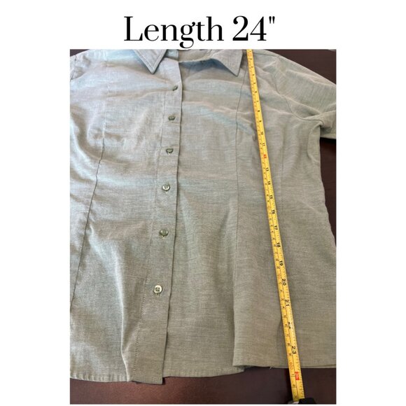 EUC Rider's by Lee Ladies button down shirt Cotton Poly blend casual - Picture 4 of 6